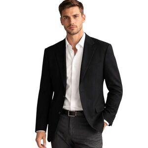 Cashmere Andrew Fezza Black Blazer 42L Classic Tailored Jacket
